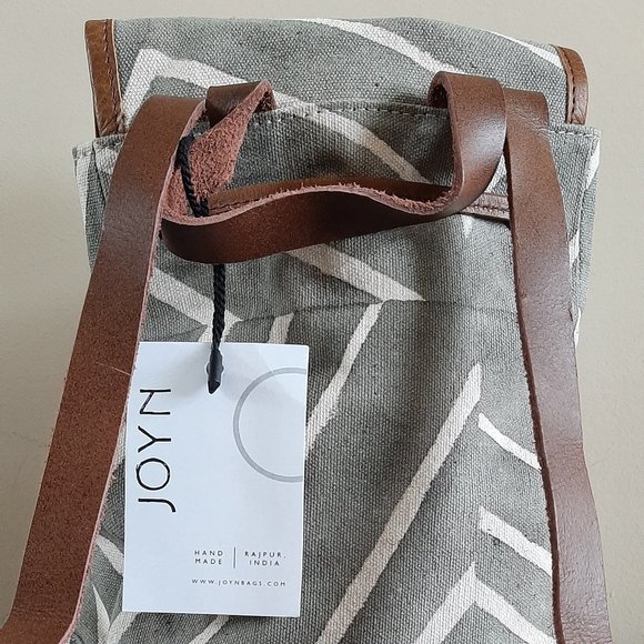 JOYN Fabric Mini Fold Over Backpack - Sage Refraction - Picture 2 of 6